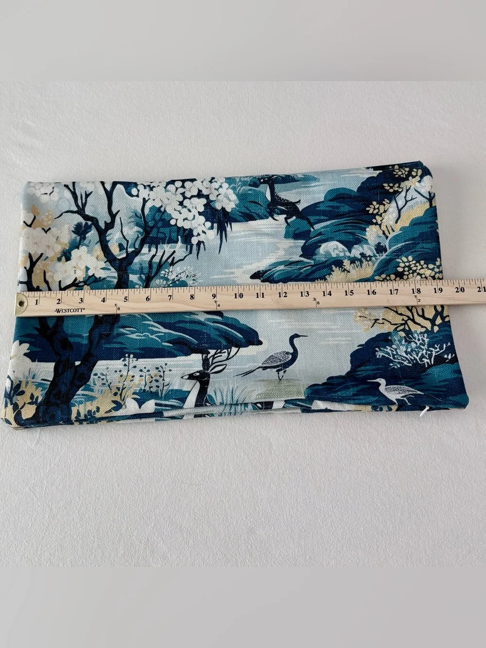 Set of TWO Chinoiserie Asian Scenic Nature Landscape Lumbar Pillow Covers